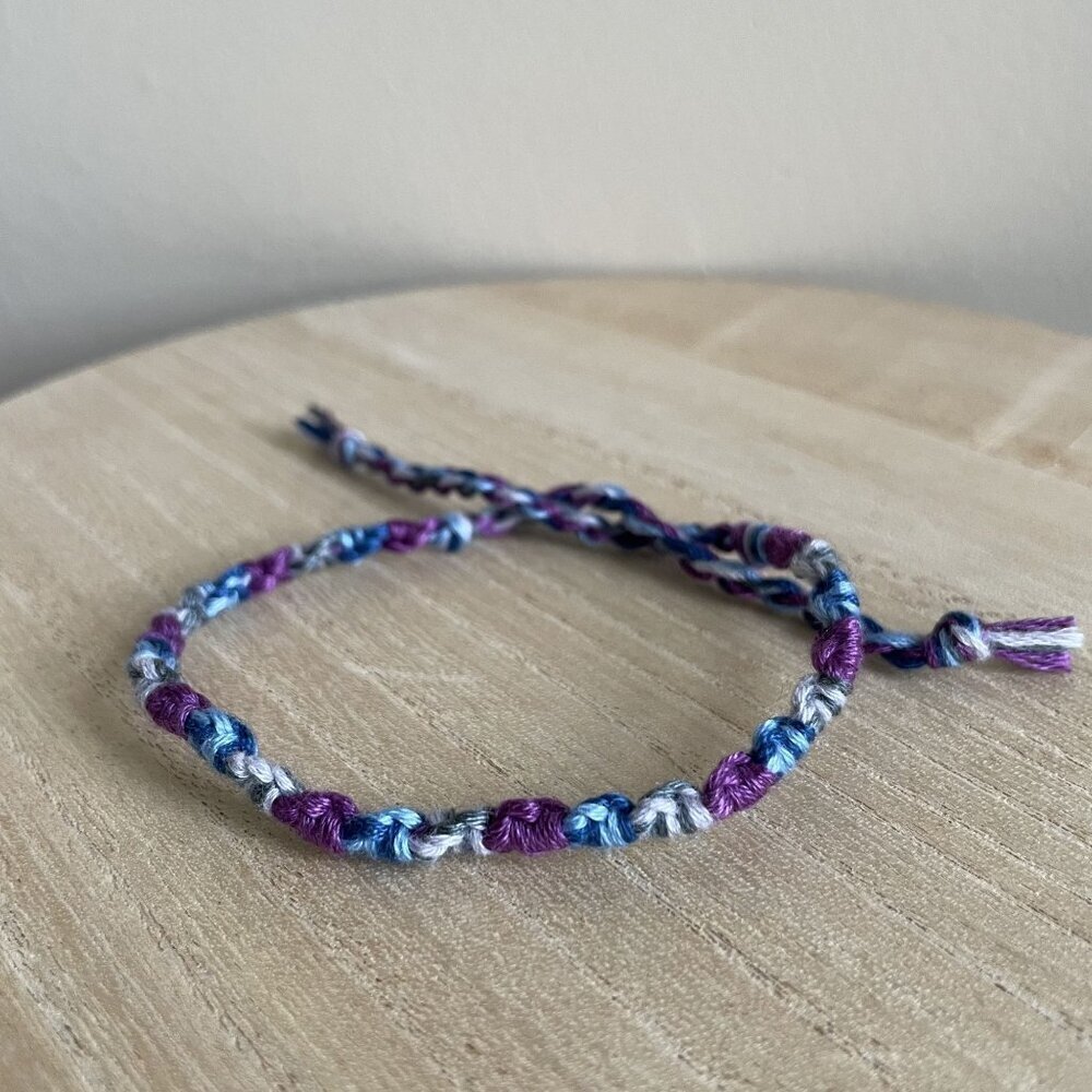Hera Bracelet, anklet, trendy, comfortable, tie, embroidery thread, woven, gift,